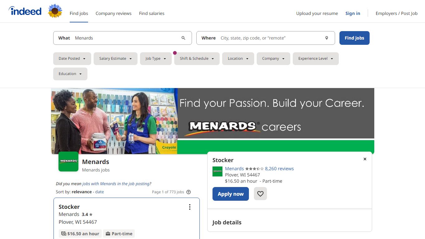 Menards Jobs, Employment | Indeed.com
